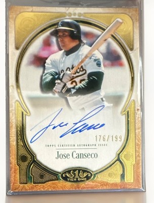 Topps 2026 Tier One Jose Canseco Prime Performers Auto PPA-JCN 176/199 A's
