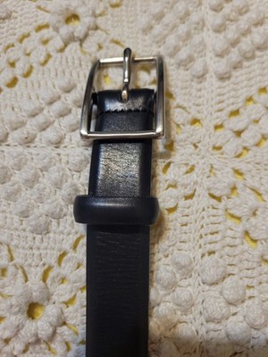 Black Leather COACH Belt Large 8568