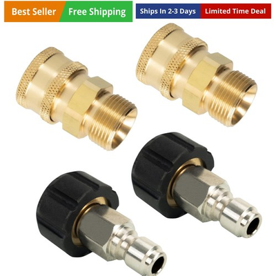 #ad #ad 4 Pack Pressure Washer Quick Connect Kit Quick Disconnect Kit Metric quot; Quic... $26.00