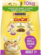 GO-CAT Adult Dry Cat Food Chicken and Duck 10kg Pack 3.04 per kilo