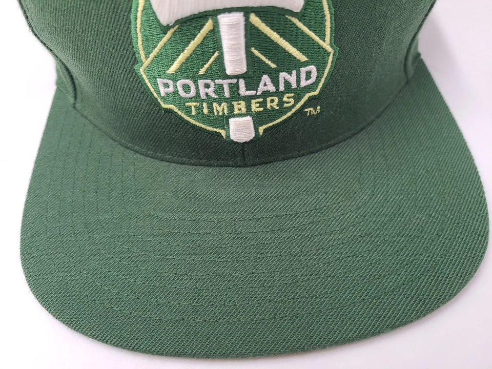 Portland Timbers Mitchell & Ness Snapback Hat Cap Wool Blend MLS Soccer Green - Image 3 of 4