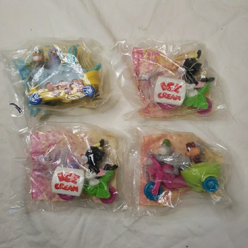 1993 McDonald's Happy Meal Toy Animaniacs Vehicles Lot Of 4 - Picture 1 of 2