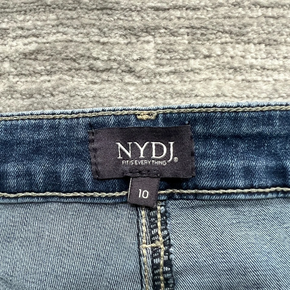 Pantalones Cortos NYDJ Talla 10 Mujer Relajados No Tu Hija Jeans Azul Denim Foto 3 de 4