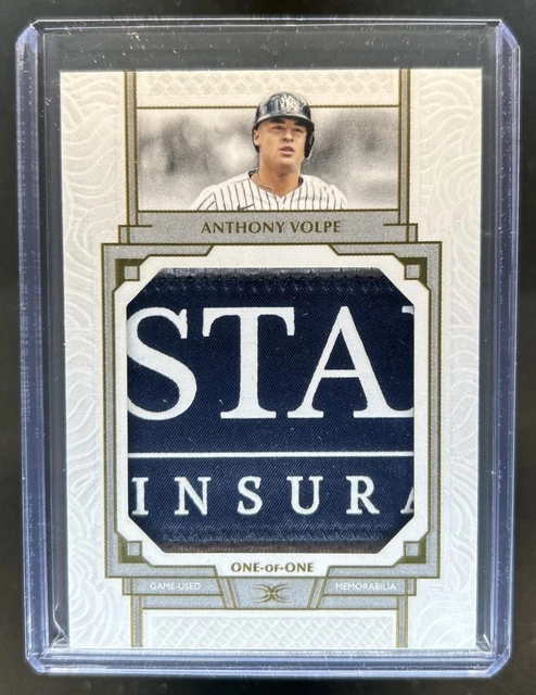 2025 Topps Definitive Anthony Volpe Patch Gold #1/1 New York Yankees