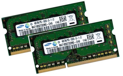 2x 4GB 8GB DDR3 1333 RAM für MEDION ERAZER X7813 SAMSUNG PC3-10600S