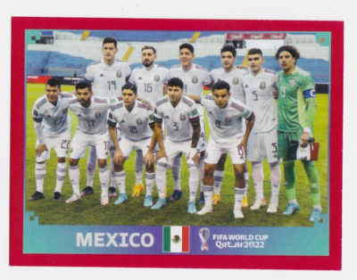 Panini World Cup QATAR 2022 - RED PARALLEL Stickers #MEX1 - #BEL20