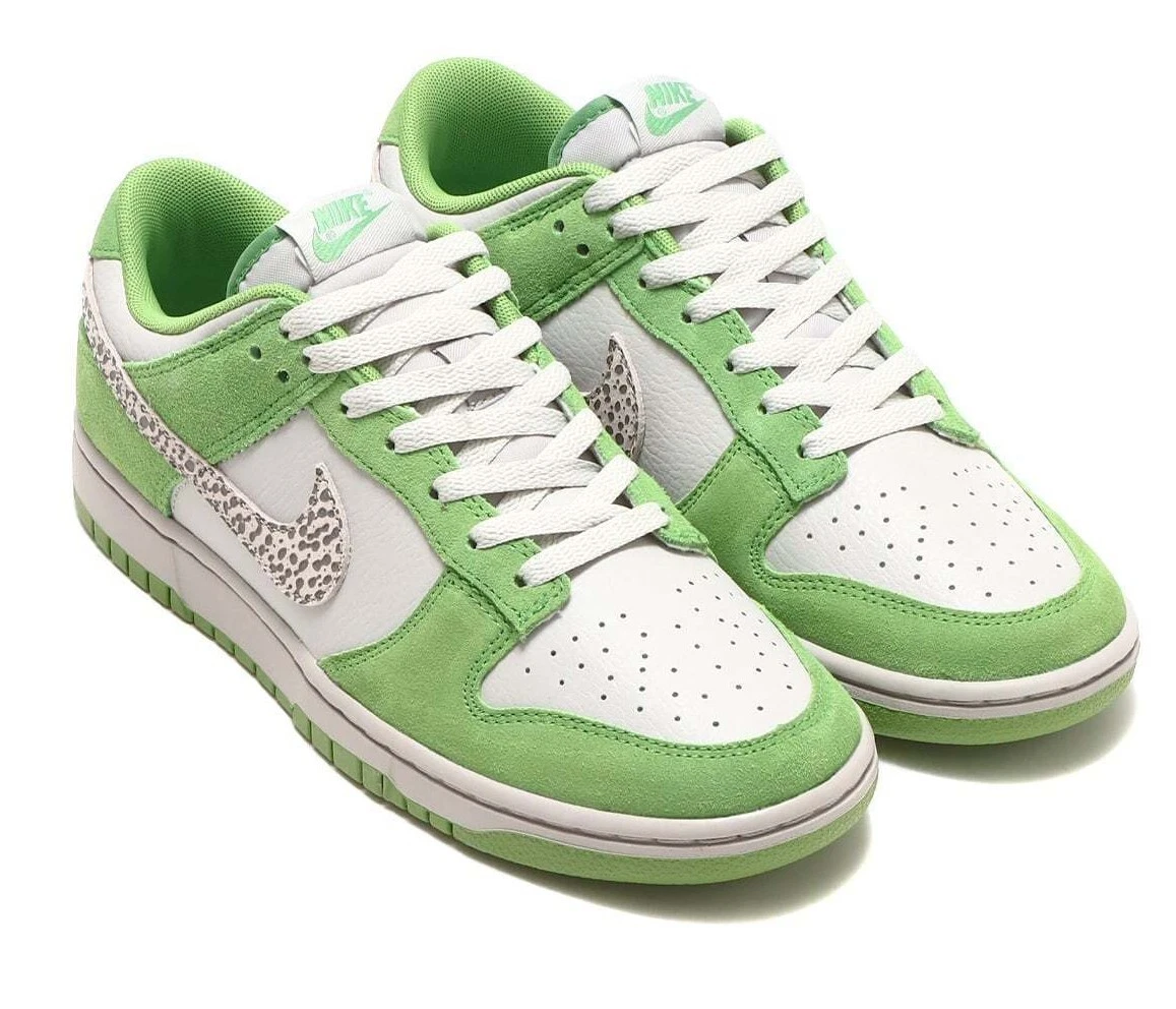 Safari Swooshes Appear On The Nike Dunk Low Chlorophyll