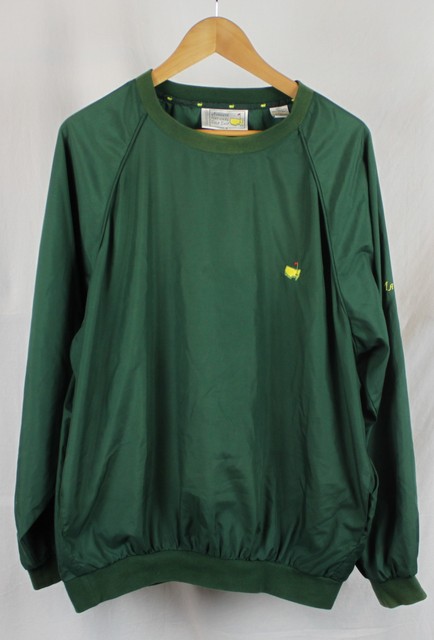 Men's Masters Augusta Green Pullover Windbreaker Jacket Sz M | eBay