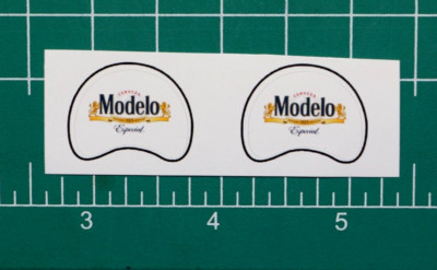 Modelo Especial Beer Football Gumball Helmets Custom DIECUT *DECAL SHEET ONLY*