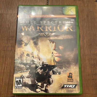 Full Spectrum Warrior (Microsoft Xbox, 2004) Complete In Box CIB