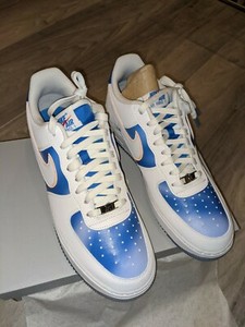 Nike Air Force 1 Low Hardwood Classics Pacific Blue 11 US OG White Red Gum  Sole | eBay