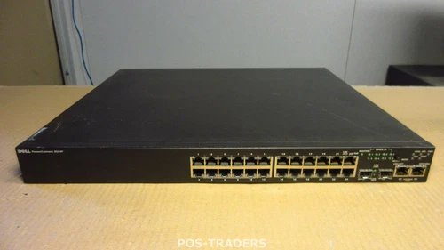 Dell PowerConnect 3524P 24-Port PoE 10/100 Managed Switch + 2x SFP Ports NO EARS