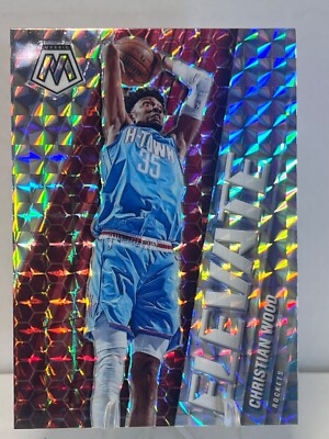 Christian Wood 2020-21 Panini Mosaic Elevate Mosaic Prizm Houston Rockets