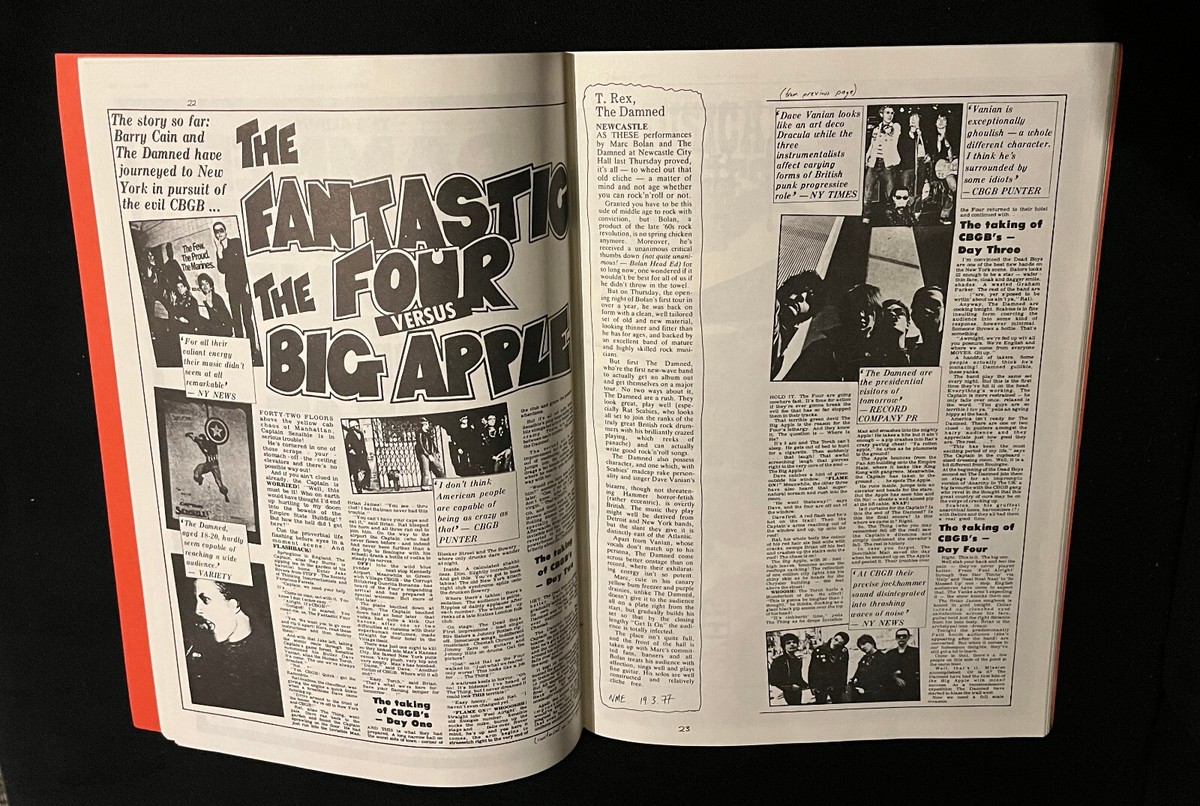 HISTORY OF THE DAMNED RARE 1987 FANZINE Part 1 1976-1977 ONLY 2500