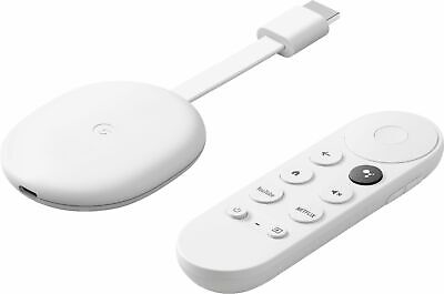 Chromecast with Google TV (4K) - Snow | eBay