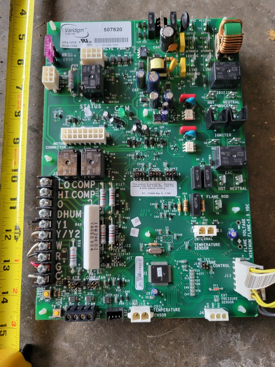 OEM York Luxaire VARIDIGM 507820 Control Board SCD-1102 VF4