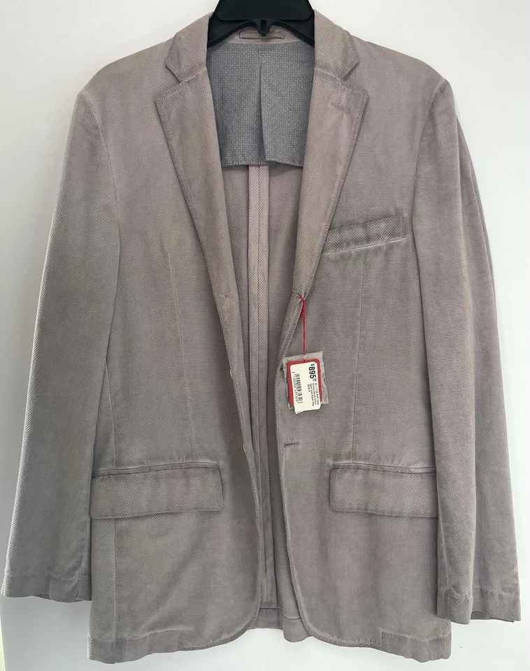 Jaqueta esportiva ALTEA blazer fumaça lavagem malva ITÁLIA TAMANHO: 36R 46 NOVA US$ 895 - Imagem 4 de 4