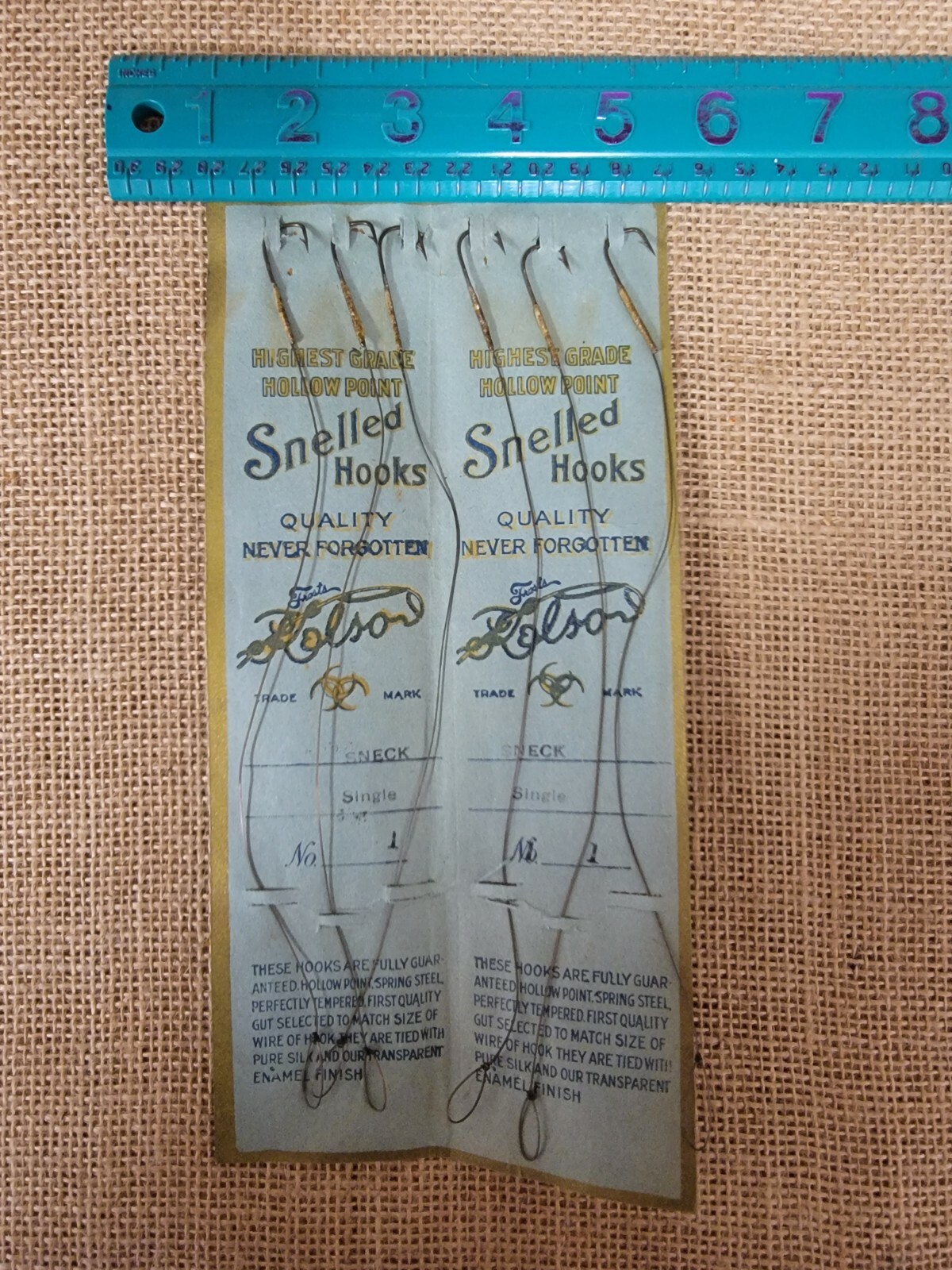 Old Frosts & Kelso Snelled Hooks Sneck Single Fishing Tackle NOS 1 eBay