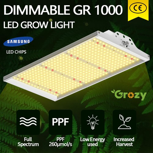 GROZY Q1000 LED Grow Light Tent 120x120x200 Ventilation Fan Combo Complete Kits - Picture 7 of 12