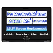 New For MacBook Air A2941 M2 2023 EMC 8301 LCD Screen Display Replacement A