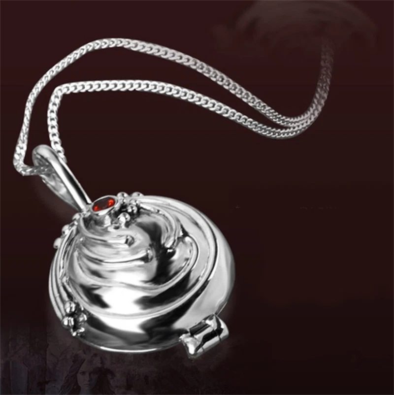 The Vampire Diaries Elena Vervain 925 Silver Pendant Vintage Locket Necklace - Image 2 of 4