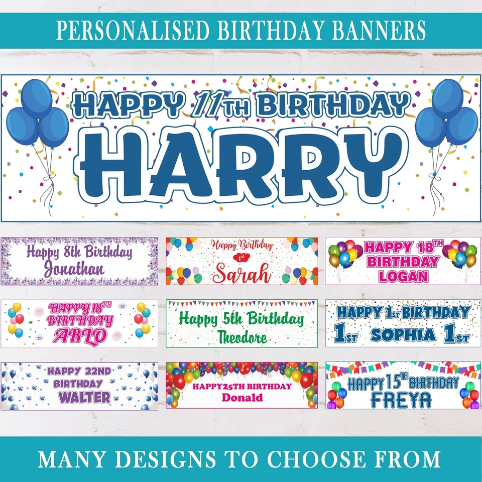 2 x Banner Personalizado Revelación de Género - Niño o Niña Baby Shower Fiesta Decoración Foto 2 de 4