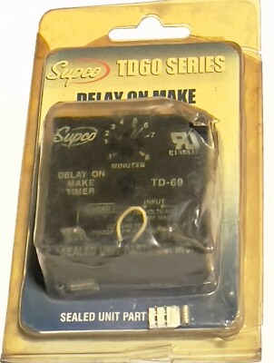 Supco TD69 Delay On Make Time Delays Timer