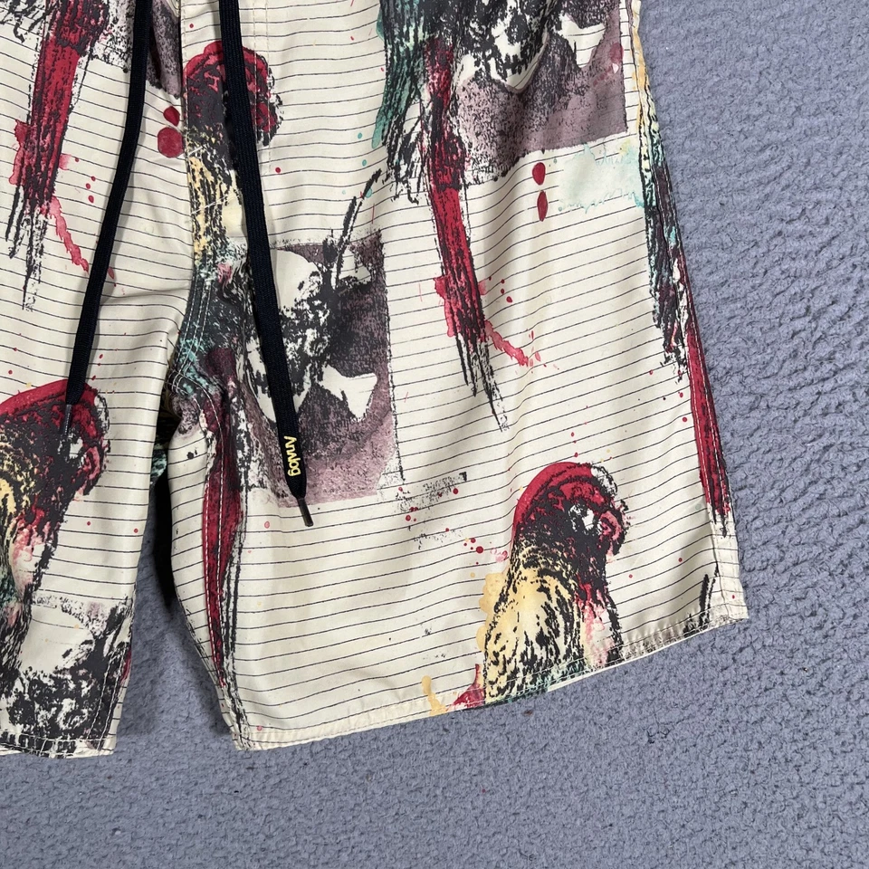 Boardshorts analógicos cortos para hombre 32 calaveras de loro estampado por todas partes bolsillos natación surf Foto 4 de 4