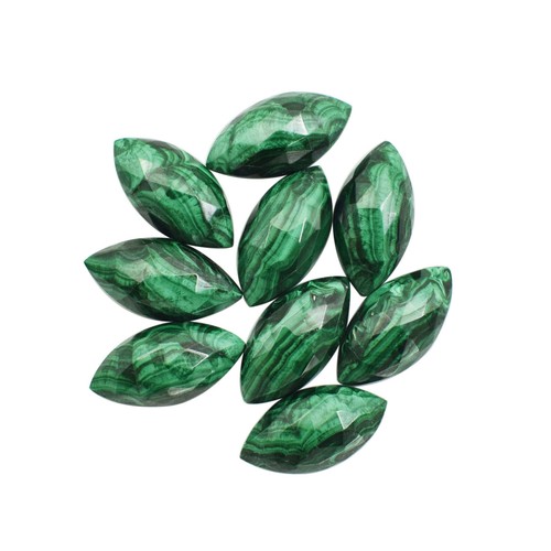 Pierre Précieuse Brute Marquise En Grès Vert Naturel - Qualité Exceptionnelle, Facettée