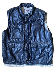 Vintage Seattle Blues Adult L Vest. Heavily Worn. Black/dark Navy Blue