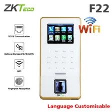 ZKTeco F22 WIFI TCP/IP Fingerprint Time Attendance Multilanguage Access Control