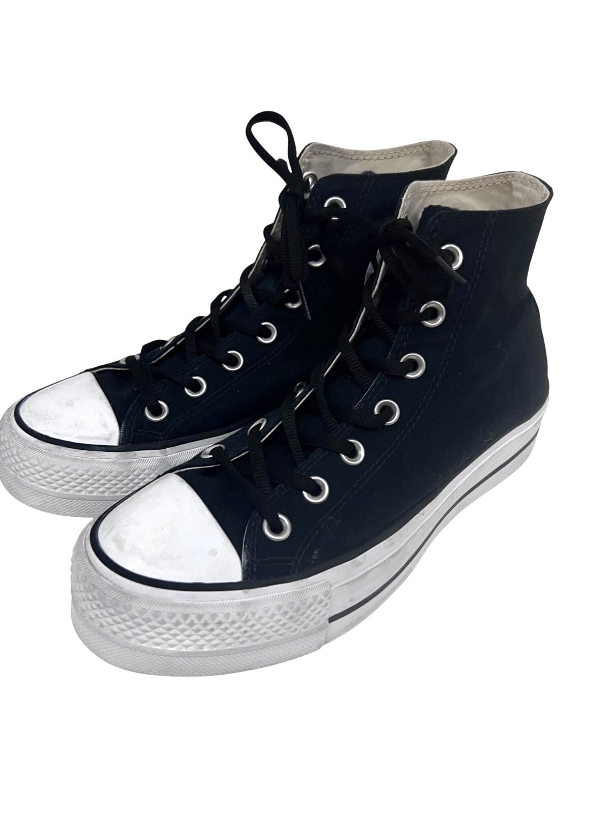 Converse Chuck Taylor All Star Black White High Top Shoes Sneakers Womens US 8