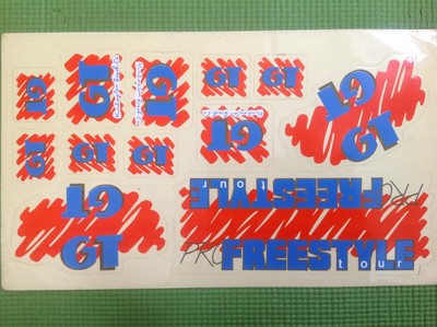GT Pro Freestyle Tour 1987-88 Sticker 
