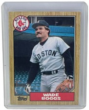Wade Boggs 1987 Topps Baseball Card Boston Red Sox #150
