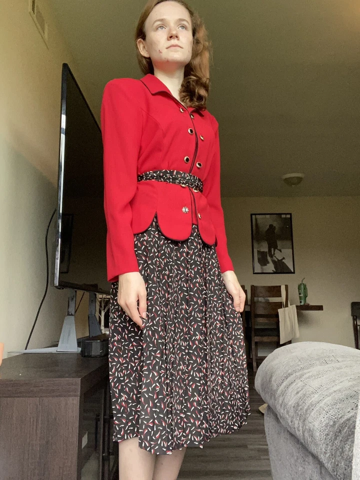 Vestido y falda vintage Leslie Fay Foto 2 de 4