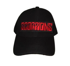 SCORPIONS Music Band Logo Patch Adjustable Baseball Hat BRAND NEW