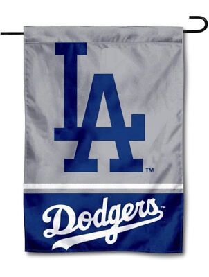 MLB Los Angeles Dodgers Garden Flag Double Sided MLB Dodgers Premium Yard Flag