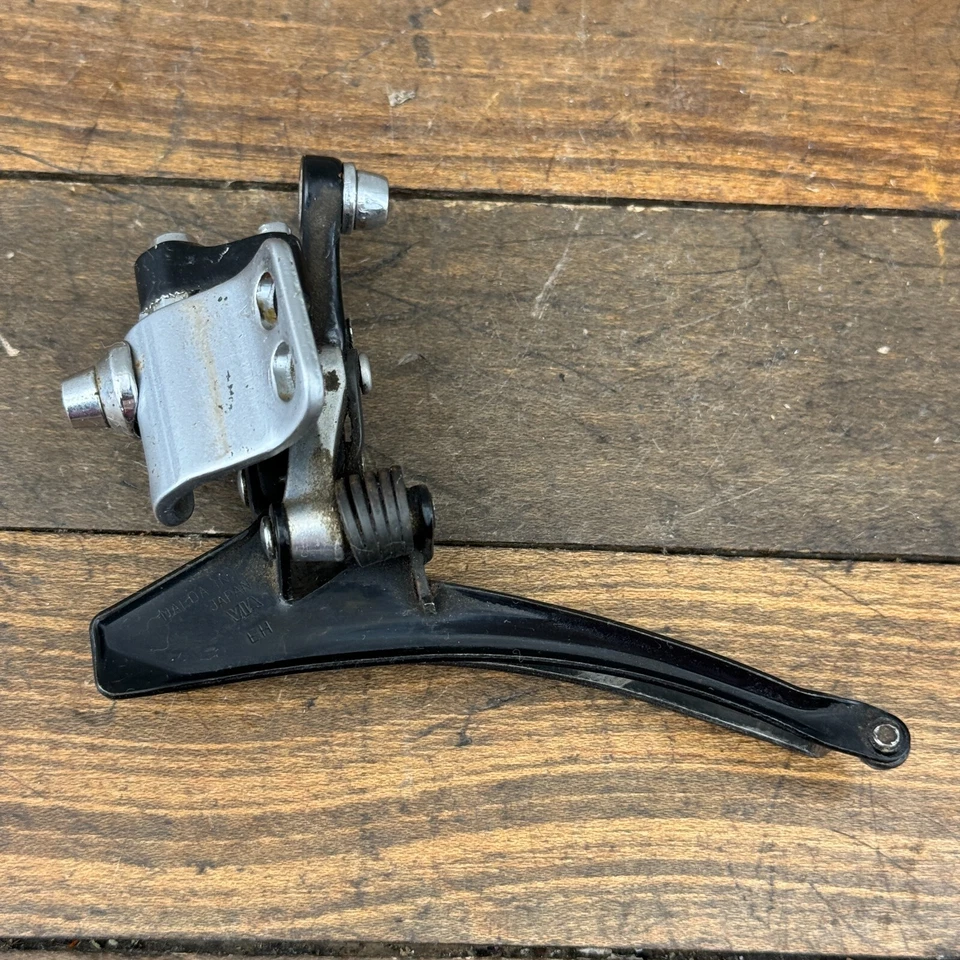 Vintage Suntour Edge 4050 Front Derailleur Braze Bottom Pull Black Lightning A2 - Image 2 of 4