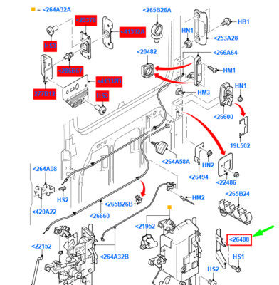 FORD TRANSIT MK3 Left Sliding Side Load Door Lock Spacer 4077928