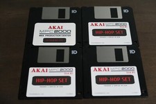 Akai MPC2000 OS 1.72  Sound Library 3 Disk Drum Kit Sample Pack Floppy Library