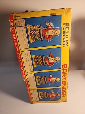 VTG) 1960s Rosko The Bartender Battery Op Japan Toy Working | eBay