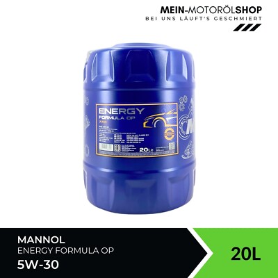 Mannol Energy Formula OP 5W-30 VW BMW MB 229.52/229.51/229.31 Dexos2 20 Liter