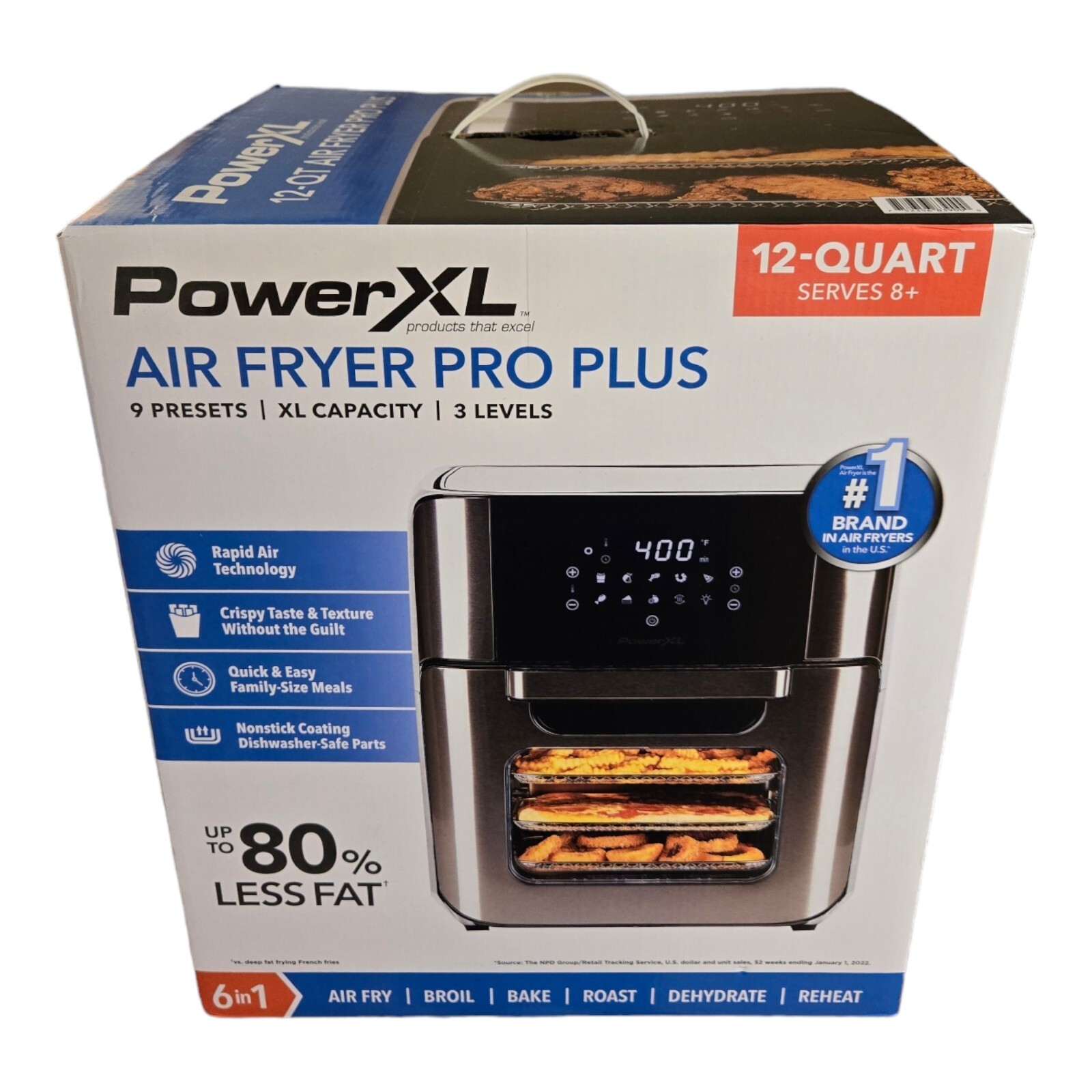 New! PowerXL 12 quart Air Fryer Pro Plus eBay
