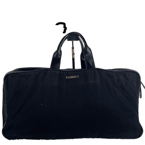Felisi Soliso 2-Way Boston Bag Large Capacity Black Nylon Leather
