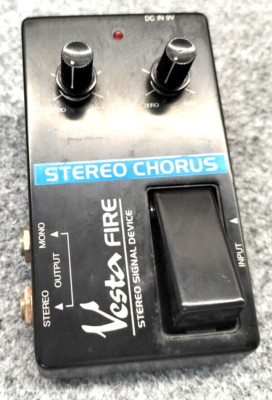 Vesta Fire Stereo Chorus Vintage Guitar Effect Pedal Made in Japan