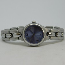Lorus LR0402 Silver Tone Quartz Analog Women's Watch Sz. 6 1/4" New Battery