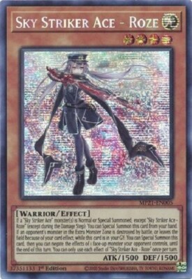 SKY STRIKER ACE - ROZE * 1ST EDITION PRISMATIC SECRET RARE MP21