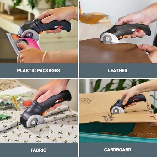 Cordless Electric Scissors Rechargeable Fabric Cardboard Cutter