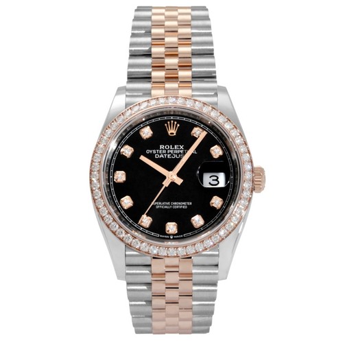 Rolex Datejust 126281RBR Rose Gold Stainless Steel Diamond 36....