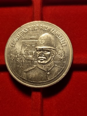 1976 Canada Klondike Edmonton Souvenir Dollar  Unc.  Gold Rush Cobstable